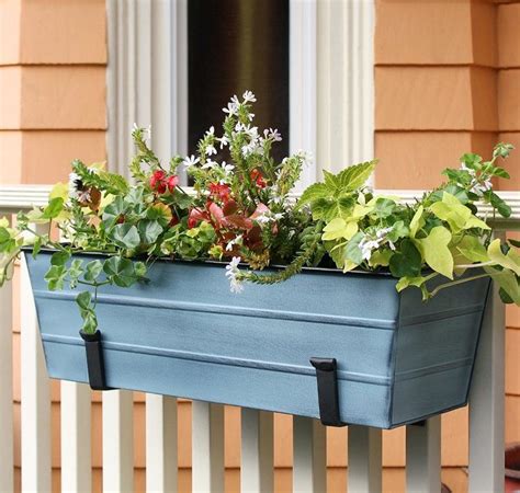 galvanized steel window box planter|rectangular metal planter box.